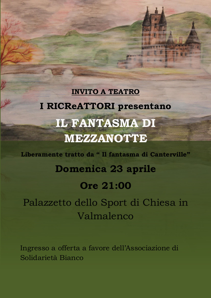 Invito a teatro per domenica 23 aprile: 